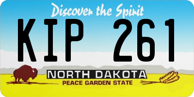 ND license plate KIP261