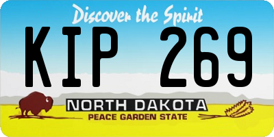 ND license plate KIP269
