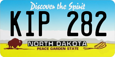 ND license plate KIP282
