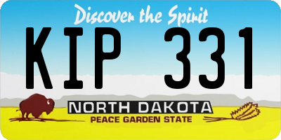 ND license plate KIP331