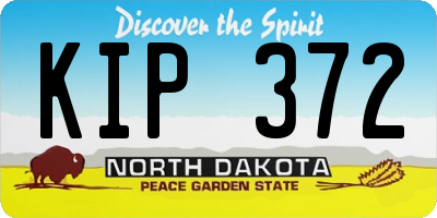 ND license plate KIP372