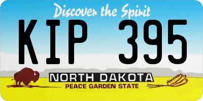 ND license plate KIP395