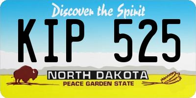 ND license plate KIP525