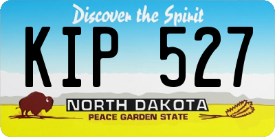 ND license plate KIP527