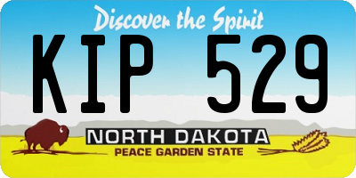 ND license plate KIP529