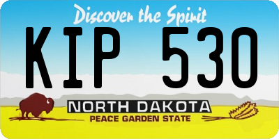 ND license plate KIP530