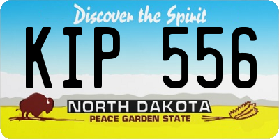 ND license plate KIP556