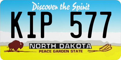 ND license plate KIP577