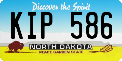 ND license plate KIP586