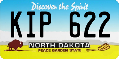 ND license plate KIP622