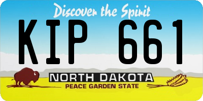 ND license plate KIP661
