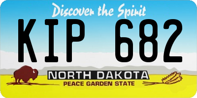 ND license plate KIP682