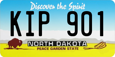 ND license plate KIP901