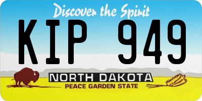 ND license plate KIP949