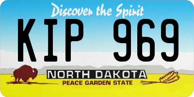 ND license plate KIP969