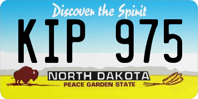 ND license plate KIP975