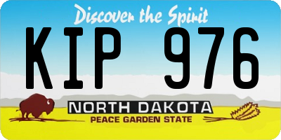 ND license plate KIP976