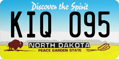 ND license plate KIQ095