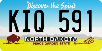 ND license plate KIQ591