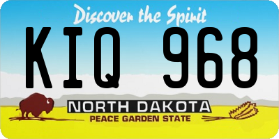 ND license plate KIQ968