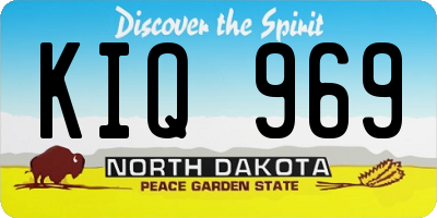ND license plate KIQ969