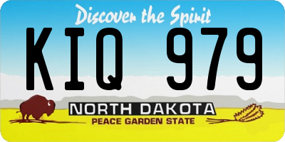 ND license plate KIQ979