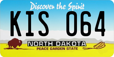 ND license plate KIS064
