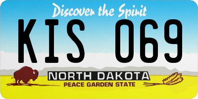 ND license plate KIS069