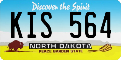 ND license plate KIS564
