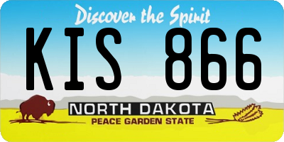ND license plate KIS866