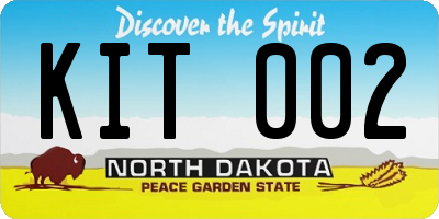 ND license plate KIT002