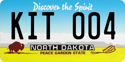 ND license plate KIT004