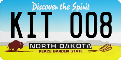 ND license plate KIT008