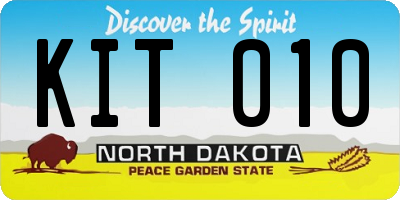 ND license plate KIT010