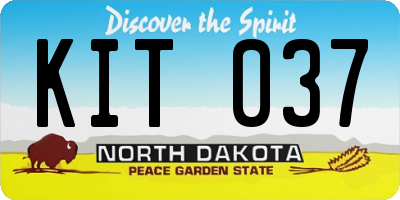 ND license plate KIT037