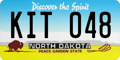ND license plate KIT048