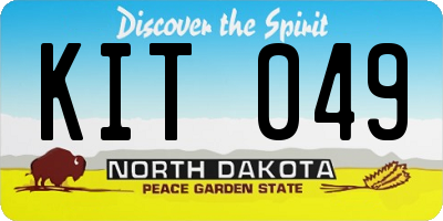 ND license plate KIT049