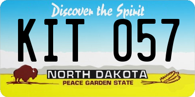 ND license plate KIT057