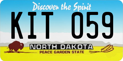 ND license plate KIT059