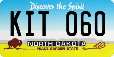 ND license plate KIT060