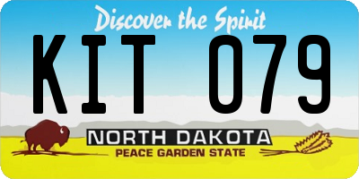 ND license plate KIT079