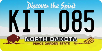 ND license plate KIT085