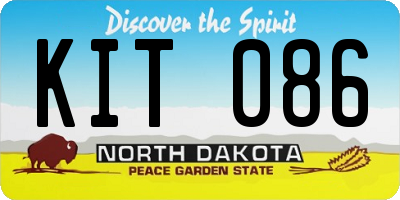 ND license plate KIT086
