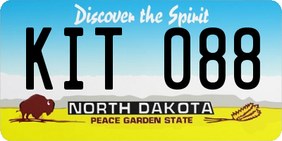 ND license plate KIT088