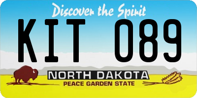 ND license plate KIT089