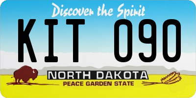 ND license plate KIT090
