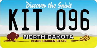 ND license plate KIT096