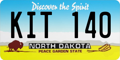 ND license plate KIT140