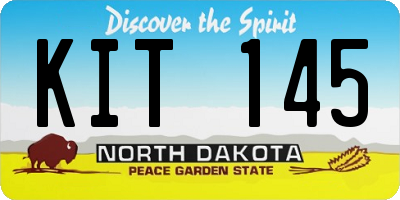 ND license plate KIT145