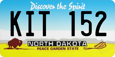 ND license plate KIT152